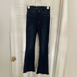 American Eagle Outfitters Dark Indigo Flare Jeans